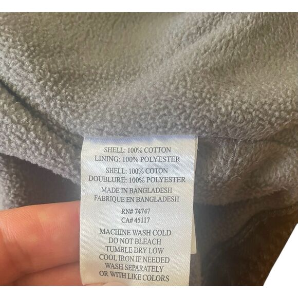 Red Head Men's Black Denim Button Up Jacket Bumper Fleece Lined Size M - Picture 7 of 9